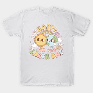 Happy Earth Day Retro Earth Day 2024 Environment T-Shirt